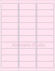 6 SHEETS 1″x2-5/8 BLANK PINK STICKERS LABEL ADDRESS. MANY USES. PRETTY ~ CRAFTS
