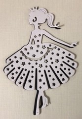 LITTLE PRINCESS Die-Cuts (3pc)Approx.3”x4-1/2”•Crown•Wedding•Bride•Castle•Dance