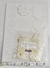 Close To My Heart Mini-Medley Colonial White Z1276 Embellishment Kit – New