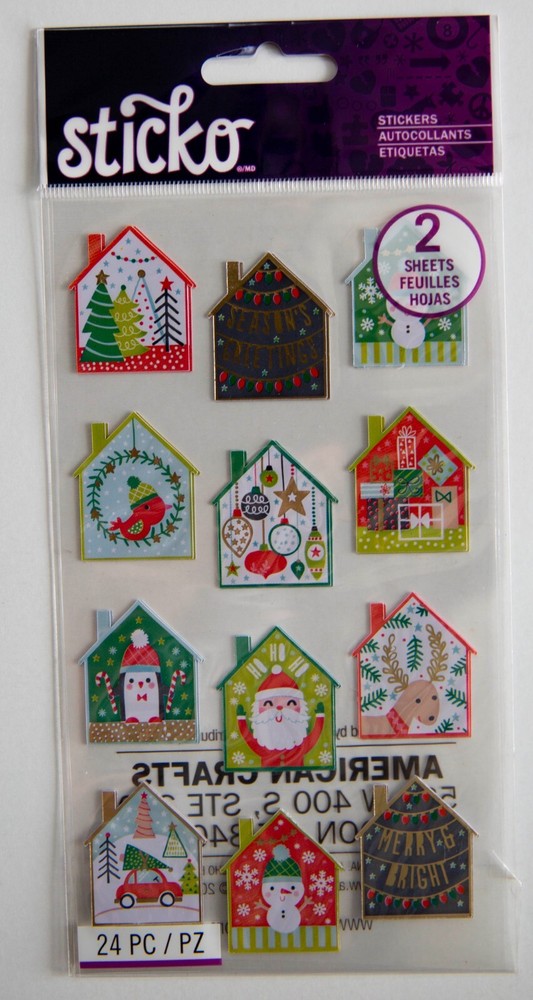 Sticko Stickers, Christmas Theme, You Pick!