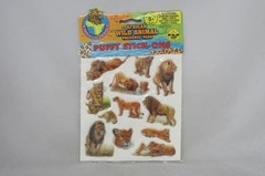 Imperial 1993: African Wild Animal Preserve Park – Lion Puffy Stick-Ons (SEALED)