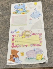 David Walker New Baby Stickers Vintage 90’s Y2K