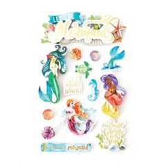 Lets Be Mermaids Stickers 3D – 14 Pieces