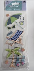 Jolee’s Dimensional Stickers – Beach Vacation Pool Tropical Theme – You Choose
