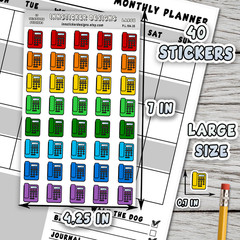Telephone Stickers, Mini Icon Reminder Planner stickers, Journals, Scrapbooks