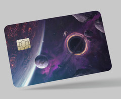 GALAXY , 2 pc credit card skin & DEBIT CARD,TROLLEY & GYM