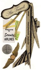 JOLEE’S BOUTIQUE Parcel Dimensional Stickers – GLITTER PLANE – 4 pcs