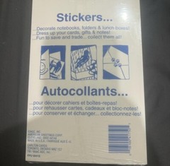 New Vintage Set of Two Forget me Not American Greetings Scented Monkey Stickers