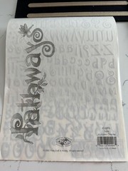 Provo Craft Michelle Anderson Pathways Sepia Alphabet Overlay Words Decorations
