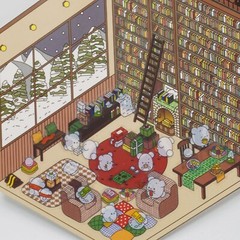 Cute Stickers 3D DIY House Supermarket Stickers for Phone Notebook Cartoon Scene