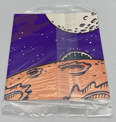 Vintage Admark Stickers 1993 Alien Space Ship Galaxy Sticker Sheet Scrapbook NOS