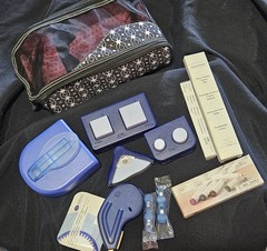 Creative Memories Daisy Mini Tote With Punches , Pens, Tape, And Bonus Items