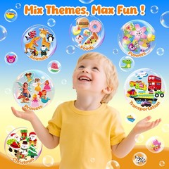 3D Puffy Stickers for Kids, Boys&Girls Sticker Bulk with 3200+ Small Stickers…