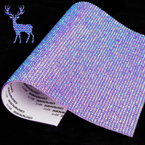 Bling Rhinestone Stickers Purple AB Self Adhesive Crystal Rhinestone Sheet St