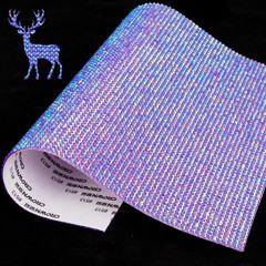 Bling Rhinestone Stickers Purple AB Self Adhesive Crystal Rhinestone Sheet St