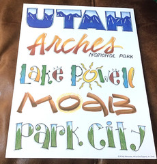 ALL MY MEMORIES ALL IN ONE TOPPERS EMBELLISHMENTS UTAH LANDMARKS 8 x 12″ *