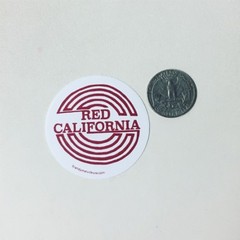 2x Red California Brandy Melville Sticker