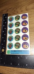 Vintage Stickers Scratch N Sniff Gordy Coconut Pineapple Peach+1 Strip ,code20-1