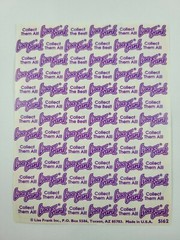 Vintage Lisa Frank Sticker Sheet Panda Bear Rainbow Hearts S162 1990s 4.5×6″