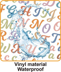 3040Pcs 20 Sheets Small Letter Number Stickers, 1/2Inch Colorful Self-Adhesive V