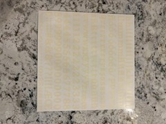Creative Memories LARGE ABC/123 CLASSY Stickers Ivory