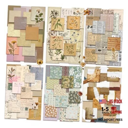450 PCS Vintage Scrapbook Supplies Junk Journal Supplies, Scrapbook Supplies