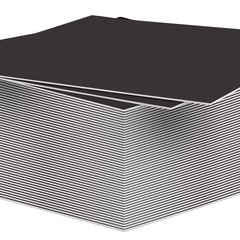 Mat Board 12×16 Black Uncut 4-Ply – 50 Pack for Pictures, Crafts, Frames