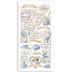 Stamperia – TIMELESS – DOUBLE FACED PAPER CUT-OUTS – 6″ X 12″ – 4 SHEETS