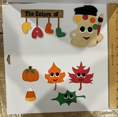 The Colors of Fall Scrapbook Title and Accessories Paper Pierced Die Cut