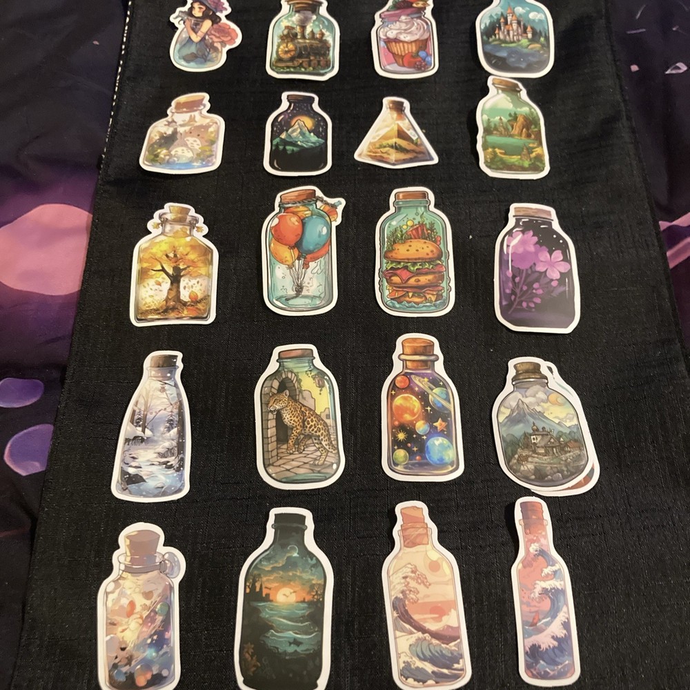 20 Various Colorful 2”-3” Stickers
