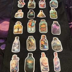 20 Various Colorful 2”-3” Stickers