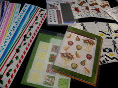 Lot Soft Linen, Croptoberfest Photo mounting paper mats, Mrs.Grossman GrLengths