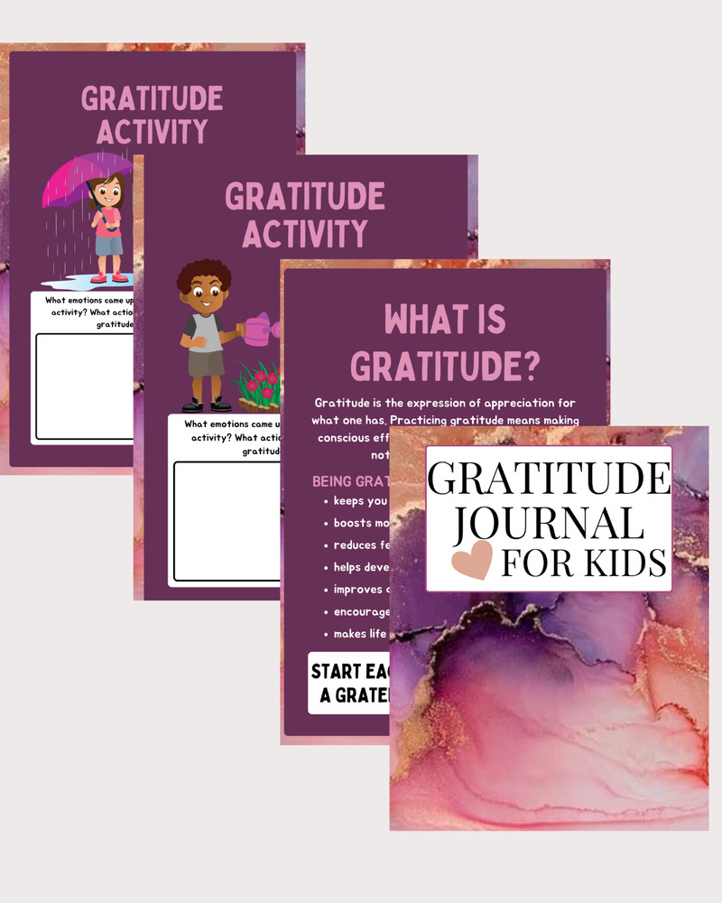 Printable Kids Journal | Gratitude Journal | Printables