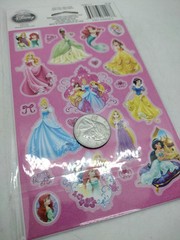 Disney Princess Stickers 123 On 6 Sheets 2 Designs