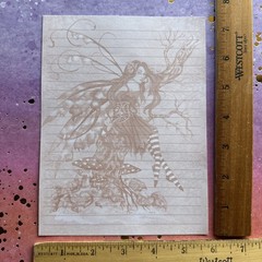 Vintage 90s Amy Brown Autumn Day dream 1999 Fairy Stationery Paper Sheets