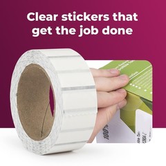Clear Retail Package Seals 1.5″ Inch Round Circle Wafer Package Seals Sticker…