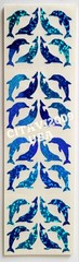 HAMBLY STUDIOS PRISMATIC GLITTER STICKER MINI DOLPHIN STICKER SHEET VINTAGE RARE
