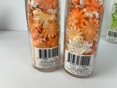 8 Prima Marketing Paper Iced Got Flowers? Milk bottles Craft/Scrapbook