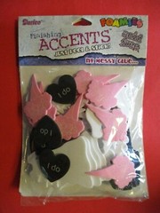 Darice Foamies Wedding Accents 60 Pc – Bride Groom Bouquet Tuxedo Crafts Cards
