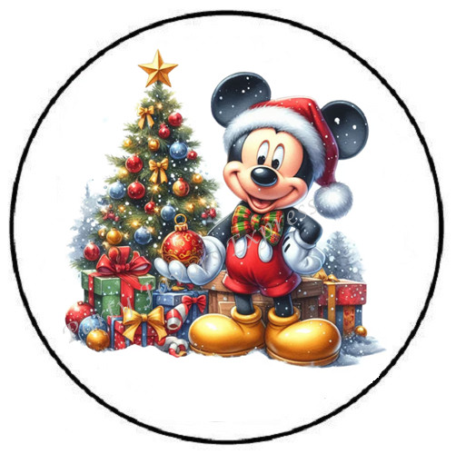 MOUSE CHRISTMAS ENVELOPE SEALS LABELS STICKERS PARTY FAVORS