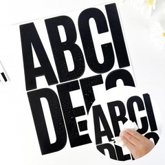 480 Pcs Black Vinyl Stickers Lightweight Self Adhesive for Home and Office Use