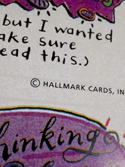 vintage Hallmark funny letter writing sticker sheet *damaged*