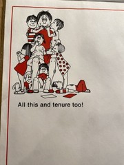 VTG 90s Carson-Dellosa Publ «All this & tenure too!» 11 Sheet Stationary/Notepad