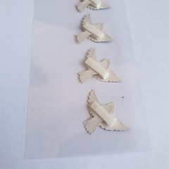 2009 MIDORI 6x Golden Flying Birds Stickers Mitsukoshi Japan Japanese Gift RARE