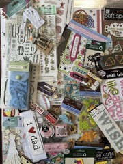 NEW 162 Piece Scrapbook Sticker & Embellishment Bundle • Multi Themed