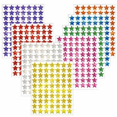 2800 PCS Star Stickers for Kids Reward, 8 Colors Holographic Small Star Stick…