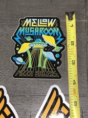 A8 LOT STICKERS MELLOW MUSHROOMS PIZZA BAKERS “G” BLUE LOGITECH DRIP CITY BAKED