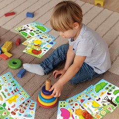 24 Sheets Make Your Own Stickers for Kids, Bug Stickers, Insect & Plant Theme…
