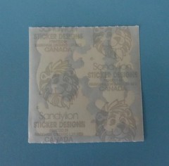 Vintage Sandylion Mother of Pearl Birthday Party Bears Sticker Mod