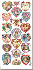 Violette Stickers Victorian Hearts Valentine’s Day Cupid Crafts Planner Supply